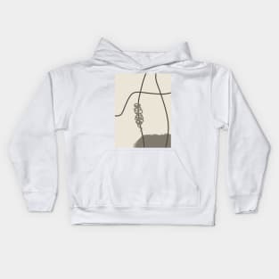 Minimal Line Art 003 Kids Hoodie